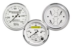 Jeep Cherokee AutoMeter Street Rod Old Tyme White Series Gauges