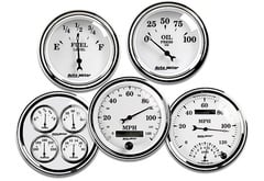 Nissan Frontier AutoMeter Street Rod Old Tyme White II Series Gauges