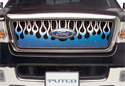 Image is representative of Putco Flaming Inferno Grille.<br/>Due to variations in monitor settings and differences in vehicle models, your specific part number (89192) may vary.