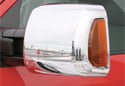 Image is representative of Putco Chrome Trim Mirror Covers.<br/>Due to variations in monitor settings and differences in vehicle models, your specific part number (400068) may vary.