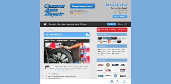 Cannon Auto Repair Blog
