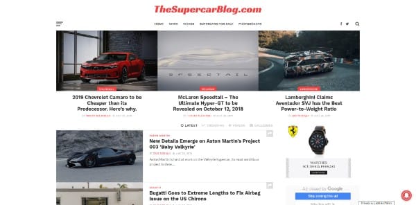 supercar blog