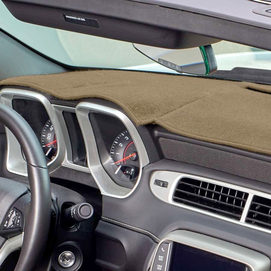 DashMat Original Dashboard Cover Fiat 850 (Premium Carpet, Black) 