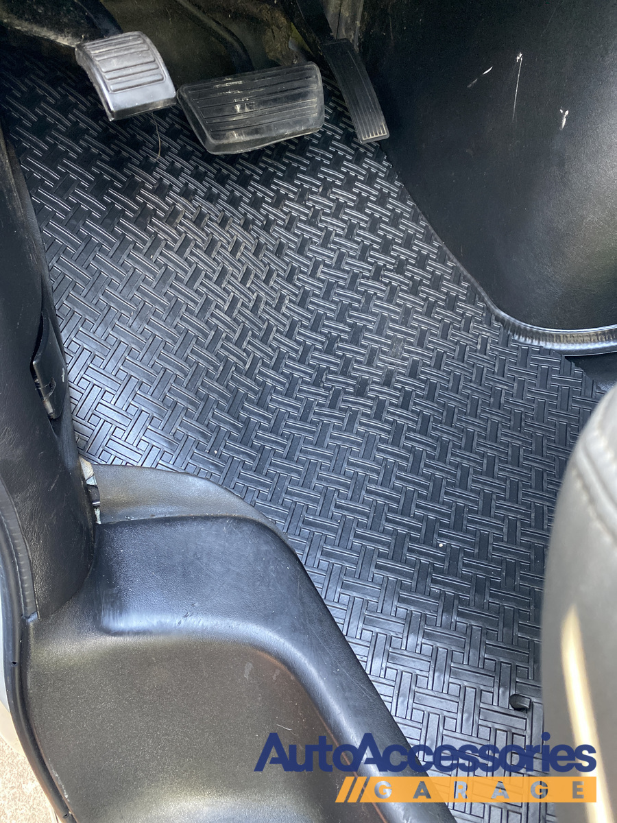 Intro-Tech Hexomat Cargo Area Custom Floor Mat for Select Ford Explorer Sport dr Models Rubber-like Compound (Clear) - 5