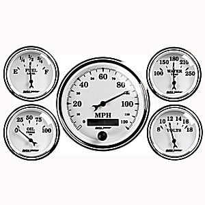 AutoMeter Street Rod Old Tyme White II Series Gauges