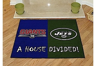 NFL House Divided Giants-Jets Mat